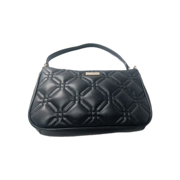 kate spade new york Handbags - Kate Spade Linet Astor Court Quilted Black Leather Wristlet Purse WLRU1780